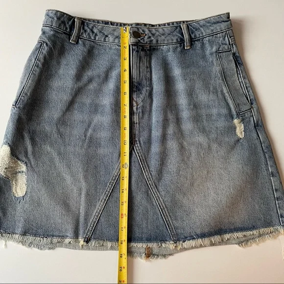 All Saints Denim Mini Skirt - Picture 7 of 15